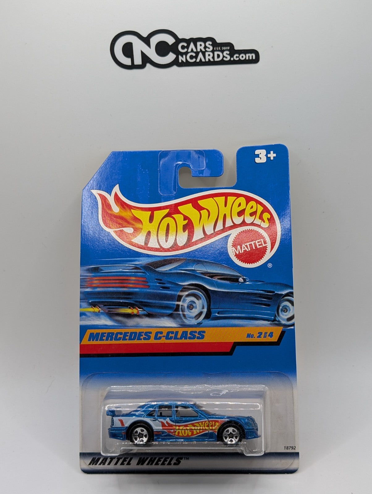 1998 Hot Wheels Race Team IV 2/4 Mercedes C-Class Blue Collector #726