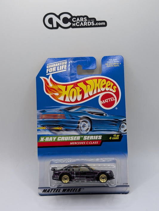1999 Hot Wheels X-Ray Cruiser 1/4 Mercedes C-Class Black Collector #945