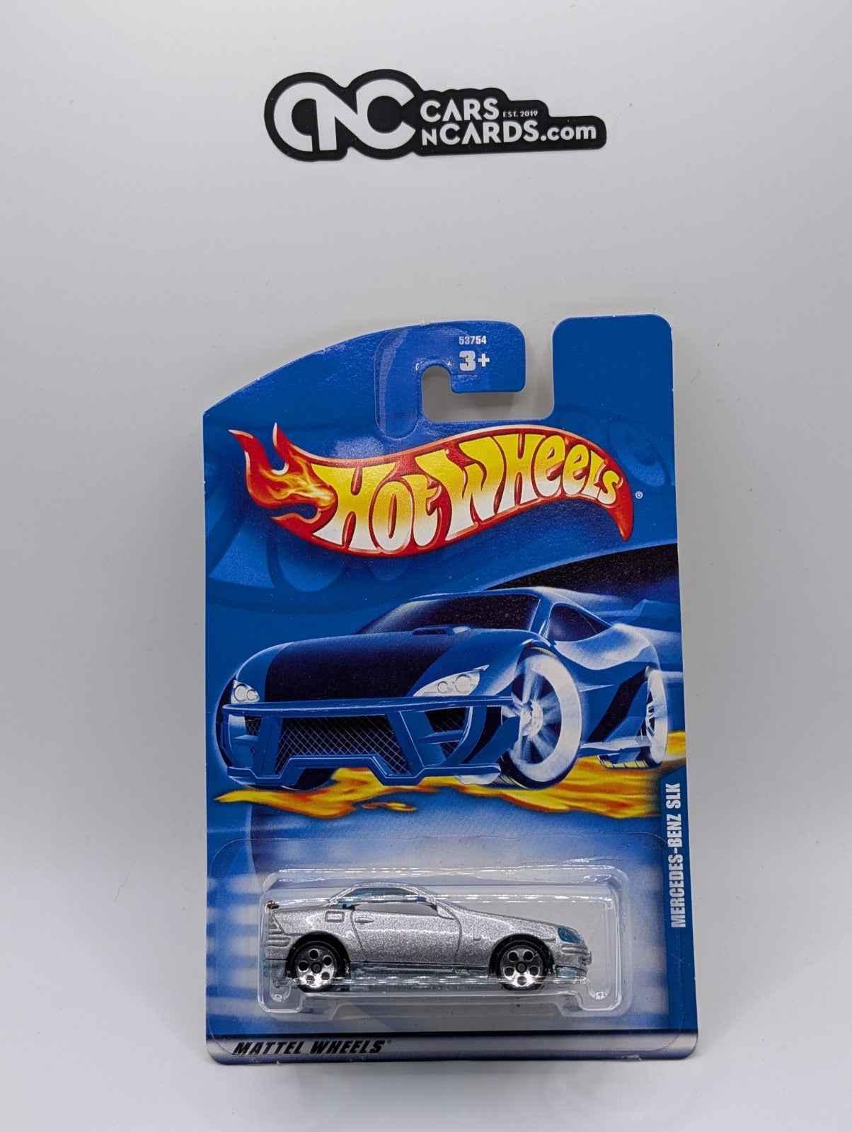 2001 Hot Wheels Mercedes-Benz SLK Silver Collector #225