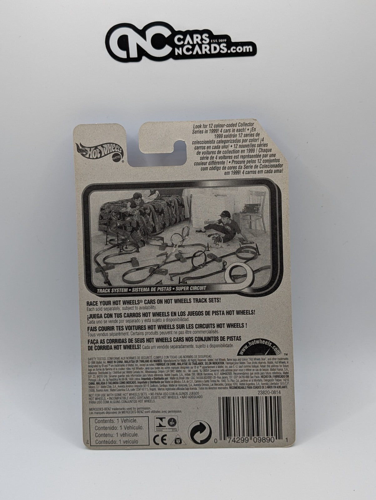 1999 Hot Wheels Mercedes 500 SL Grey Collector #1013