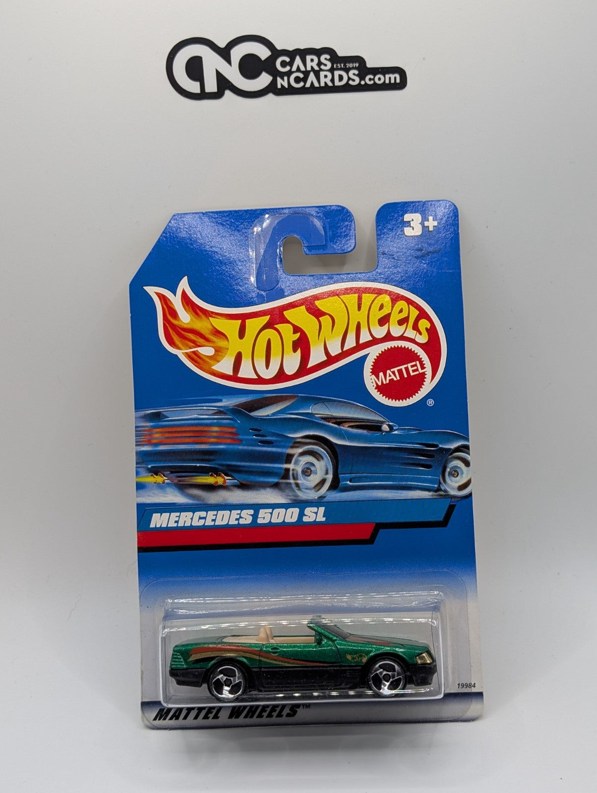 1998 Hot Wheels Mercedes 500 SL Green Collector #815