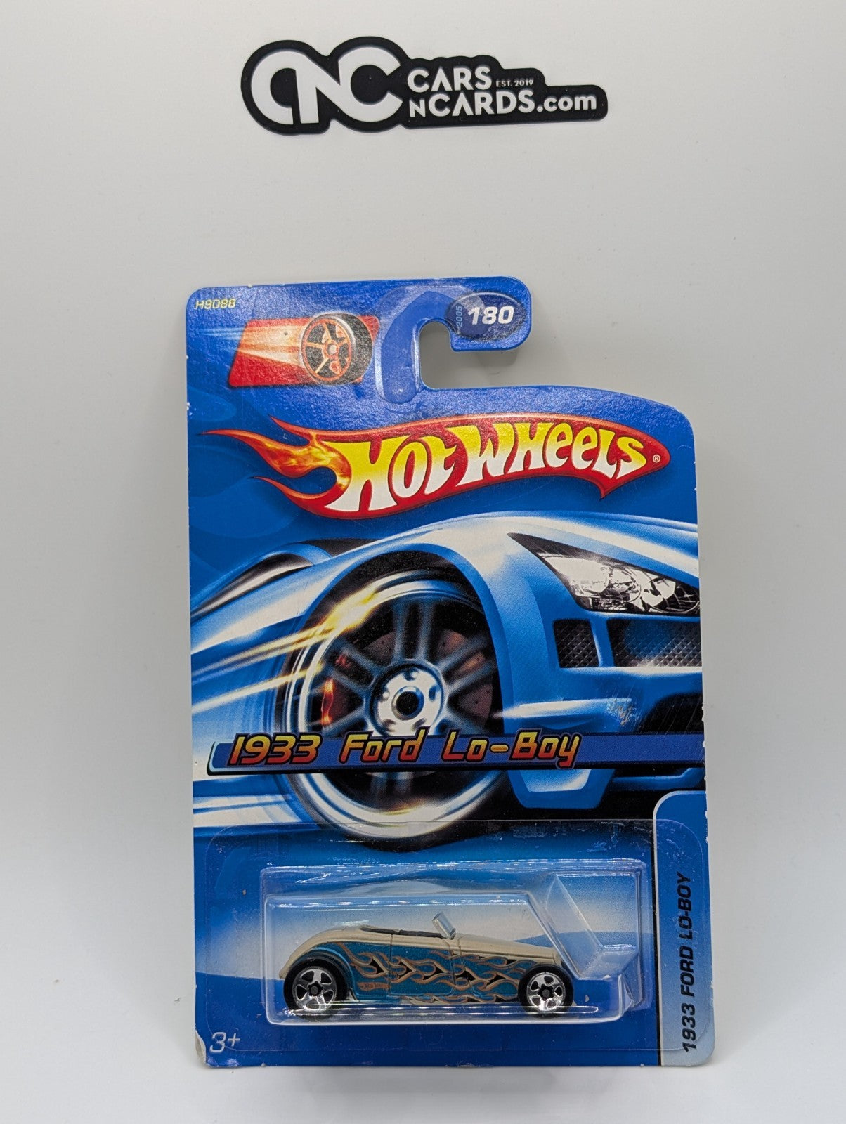 2005 Hot Wheels 1933 Ford Lo-Boy Faster Than Ever Collector #180 (Card Damage)