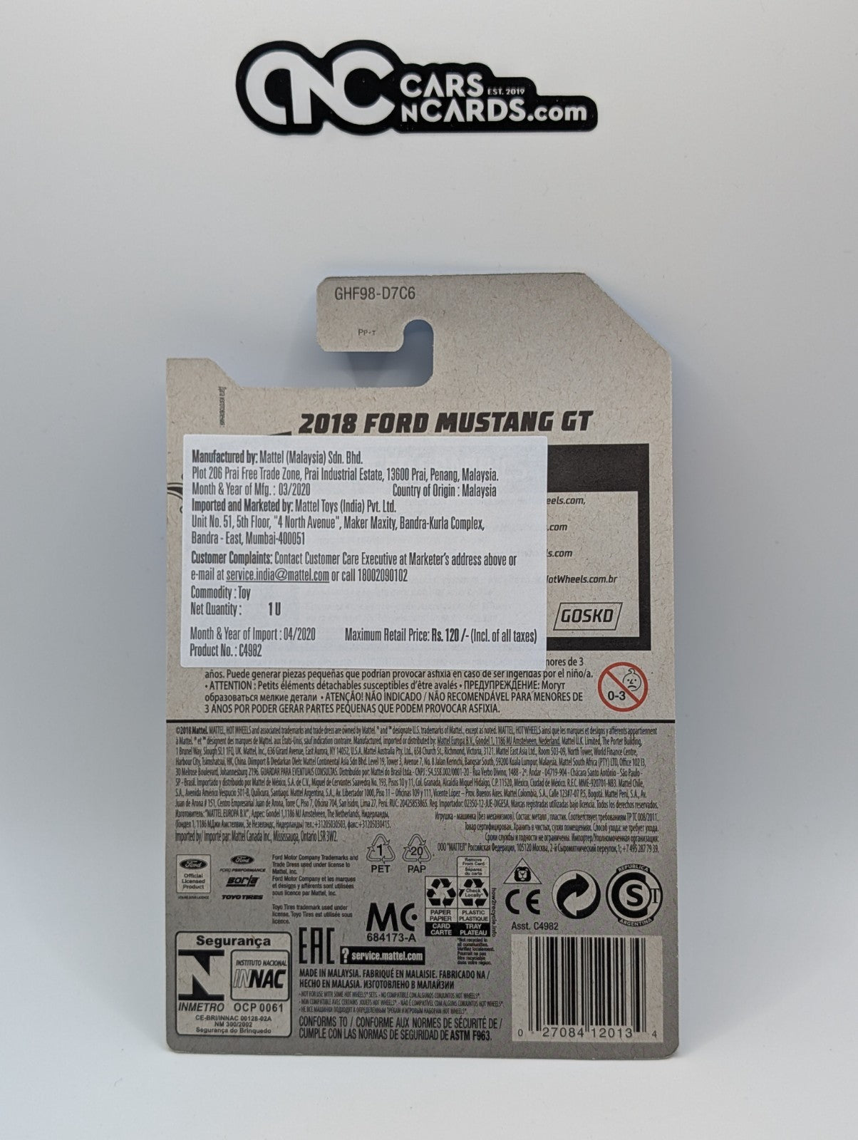 2020 Hot Wheels HW Speed Graphics 2/10 2018 Ford Mustang Borla 92/250