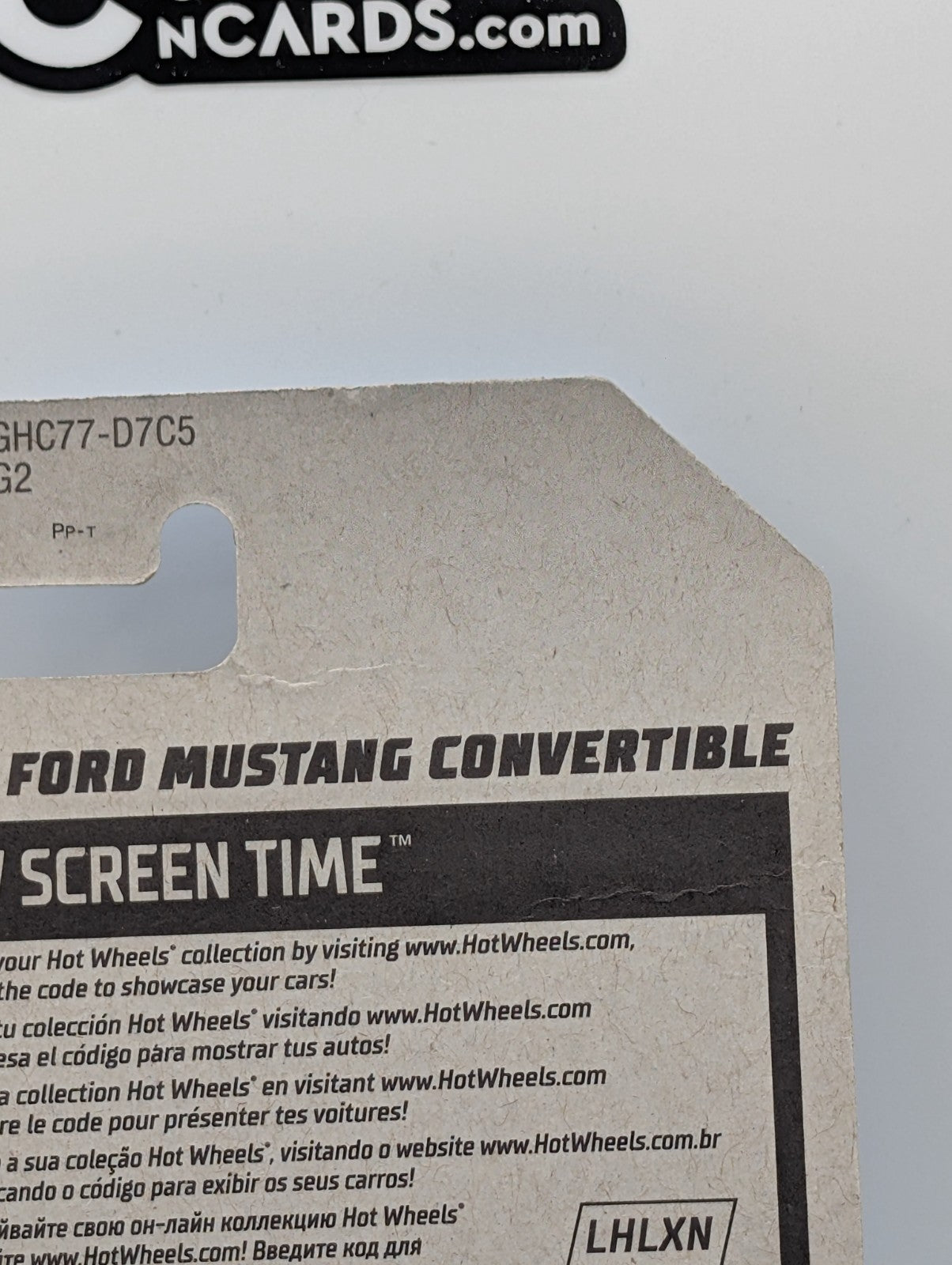 2020 Hot Wheels 007 '65 Ford Mustang Convertible 59/250 (Card Damage)