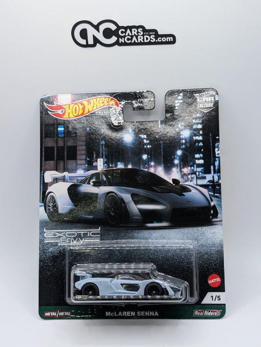 2024 Hot Wheels Premium Car Culture 1/5 McLaren Senna (Cracked Blister)