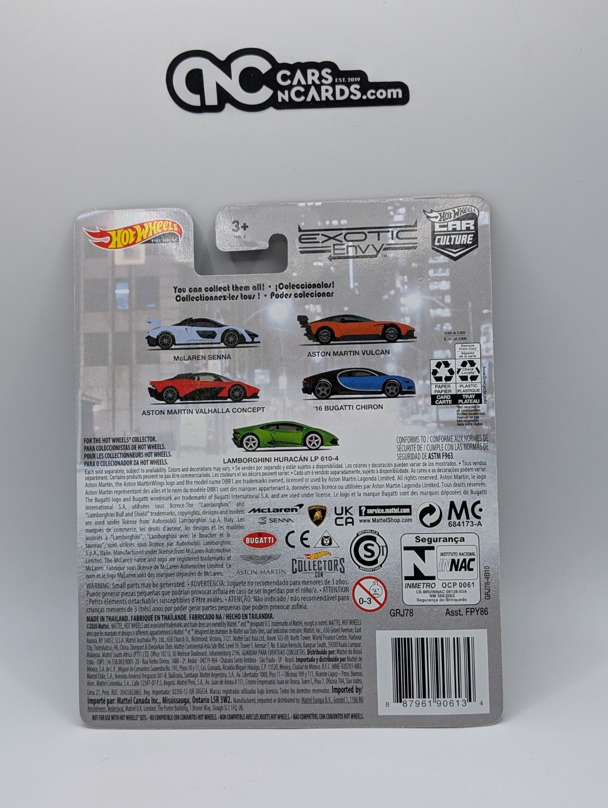 2024 Hot Wheels Premium Car Culture 1/5 McLaren Senna (Cracked Blister)