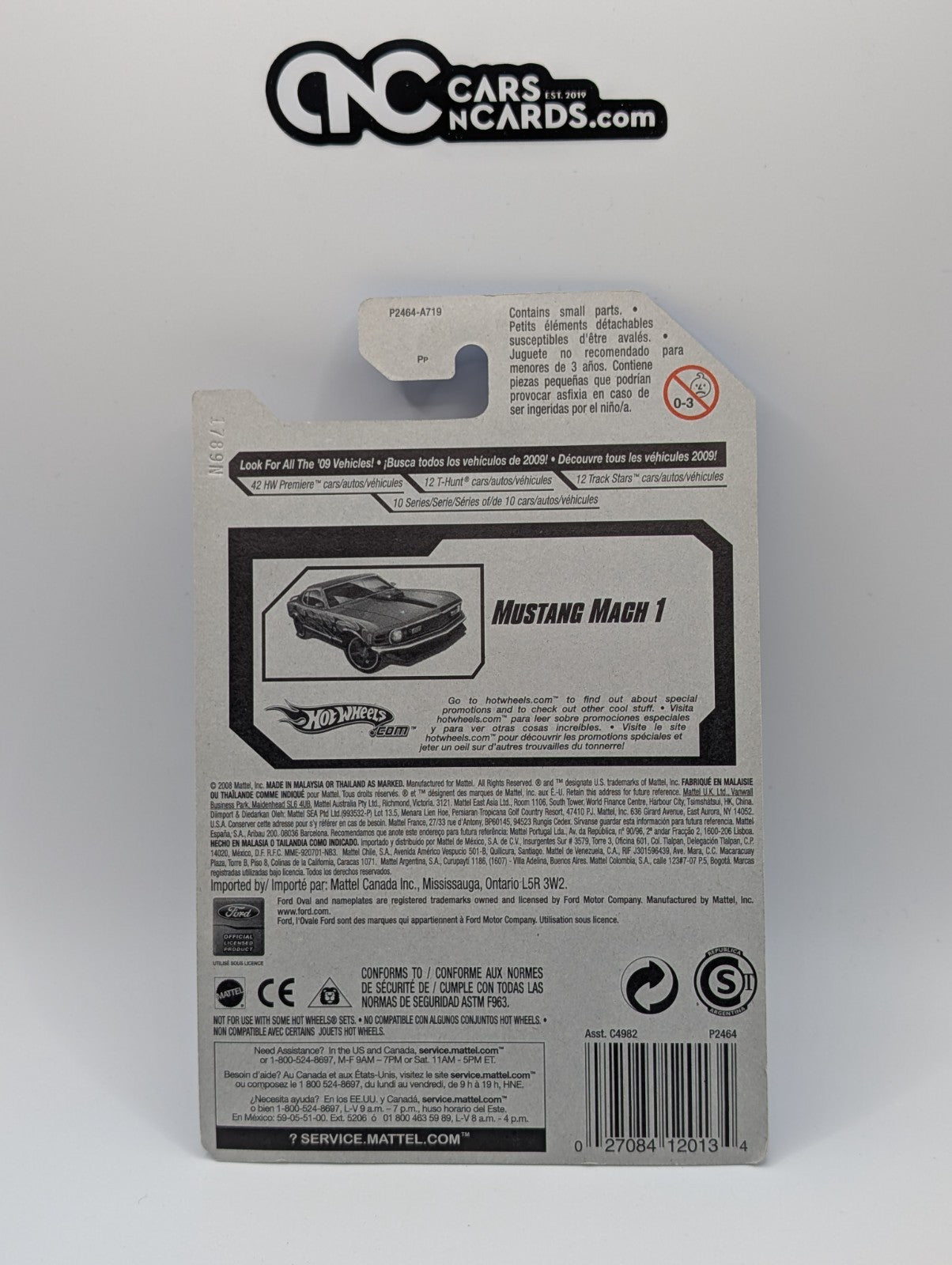 2009 Hot Wheels Rebel Rides 8/10 Mustang Mach 1 Orange 144/190