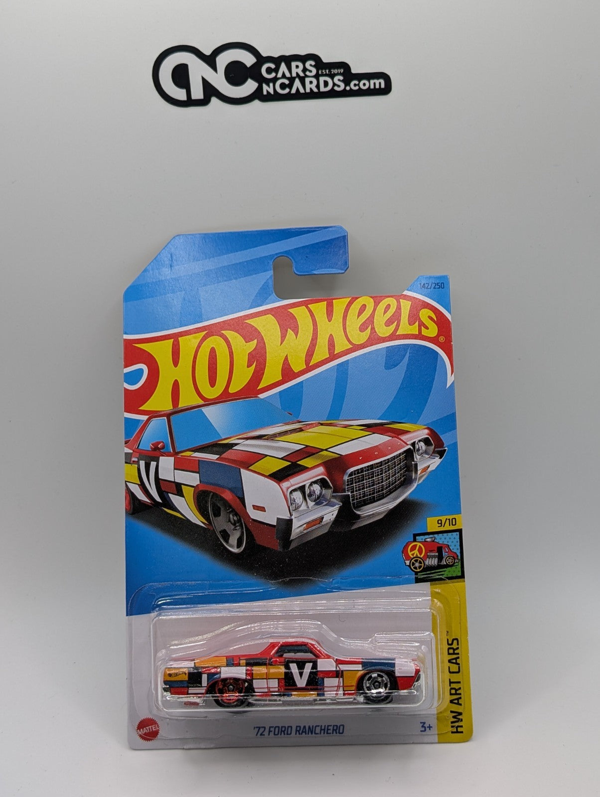 2023 Hot Wheels HW Art Cars 9/10 '72 Ford Ranchero Red 142/250