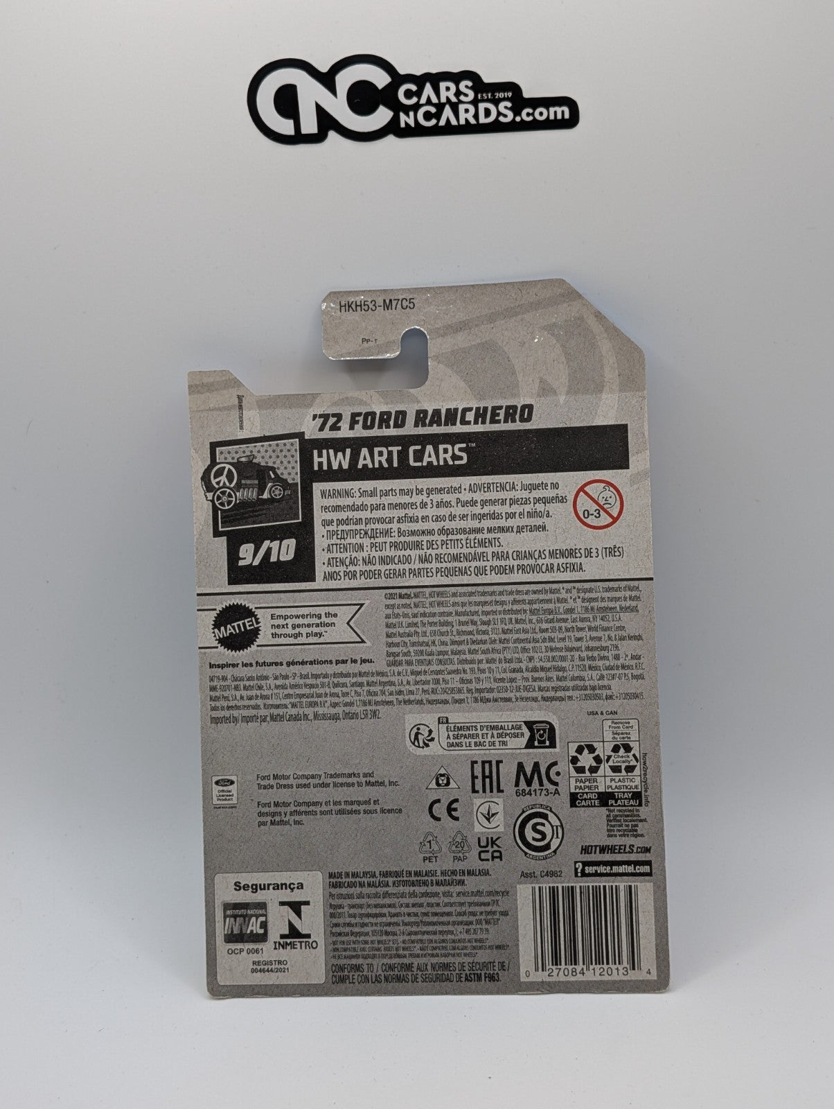 2023 Hot Wheels HW Art Cars 9/10 '72 Ford Ranchero Red 142/250
