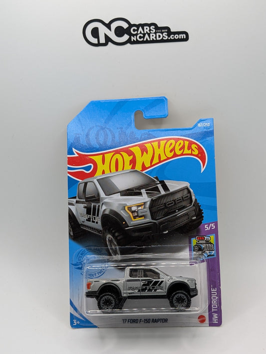 2021 Hot Wheels HW Torque 5/5 '17 Ford F-150 Raptor Silver 167/250