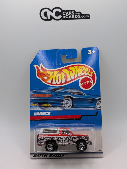 1998 Hot Wheels Ford Bronco White Topper Collector #859