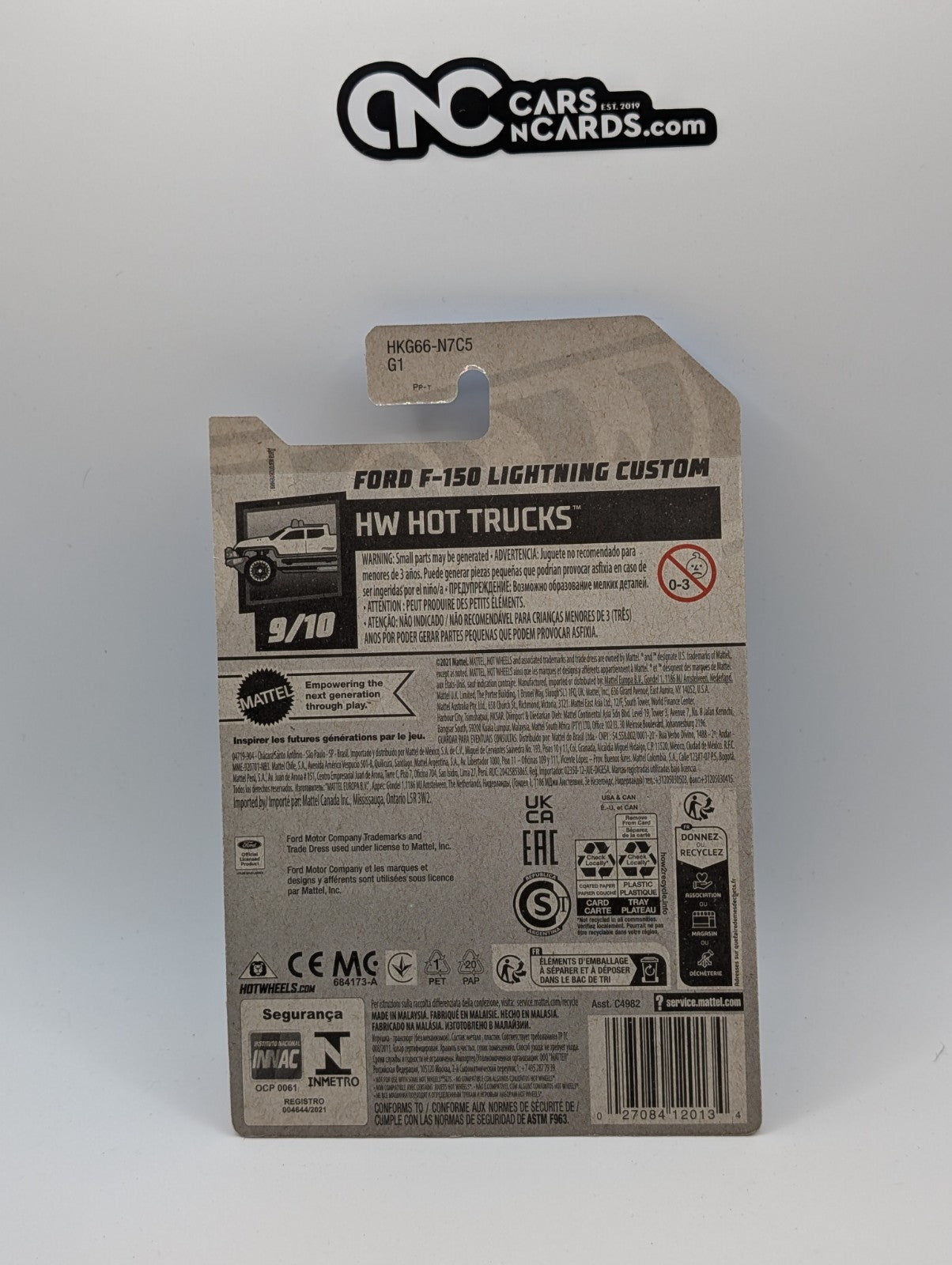 2023 Hot Wheels Ford F-150 Lightning Custom Blue 226/250