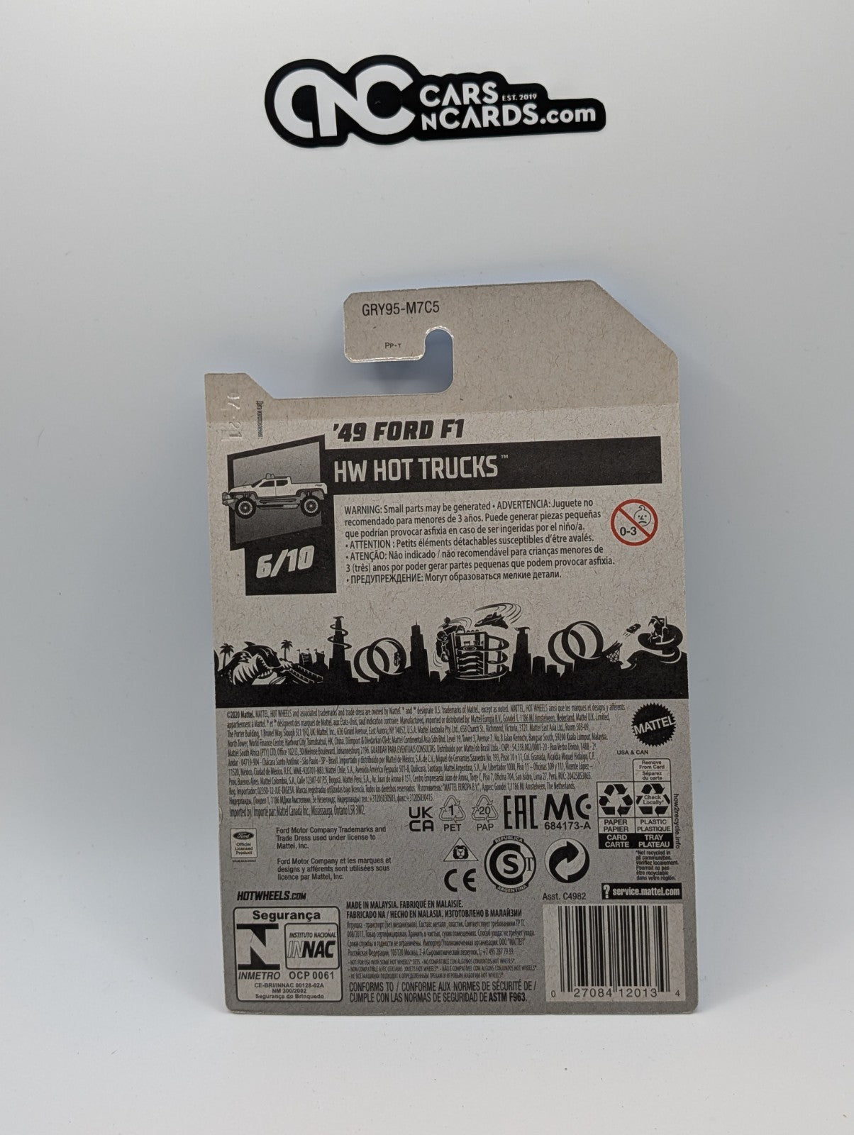 2021 Hot Wheels HW Hot Trucks 6/10 '49 Ford F1 Purple 225/250 (Soft Corners)