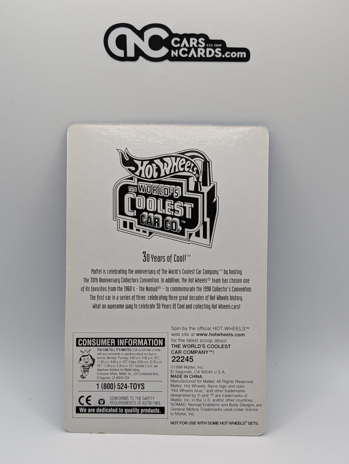 1998 Hot Wheels 12th Annual Collector Convention Classic Nomad