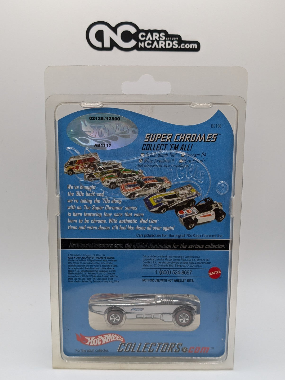 2003 Hot Wheels RLC Super Chromes Whip Creamer /12,500 Online Exclusive