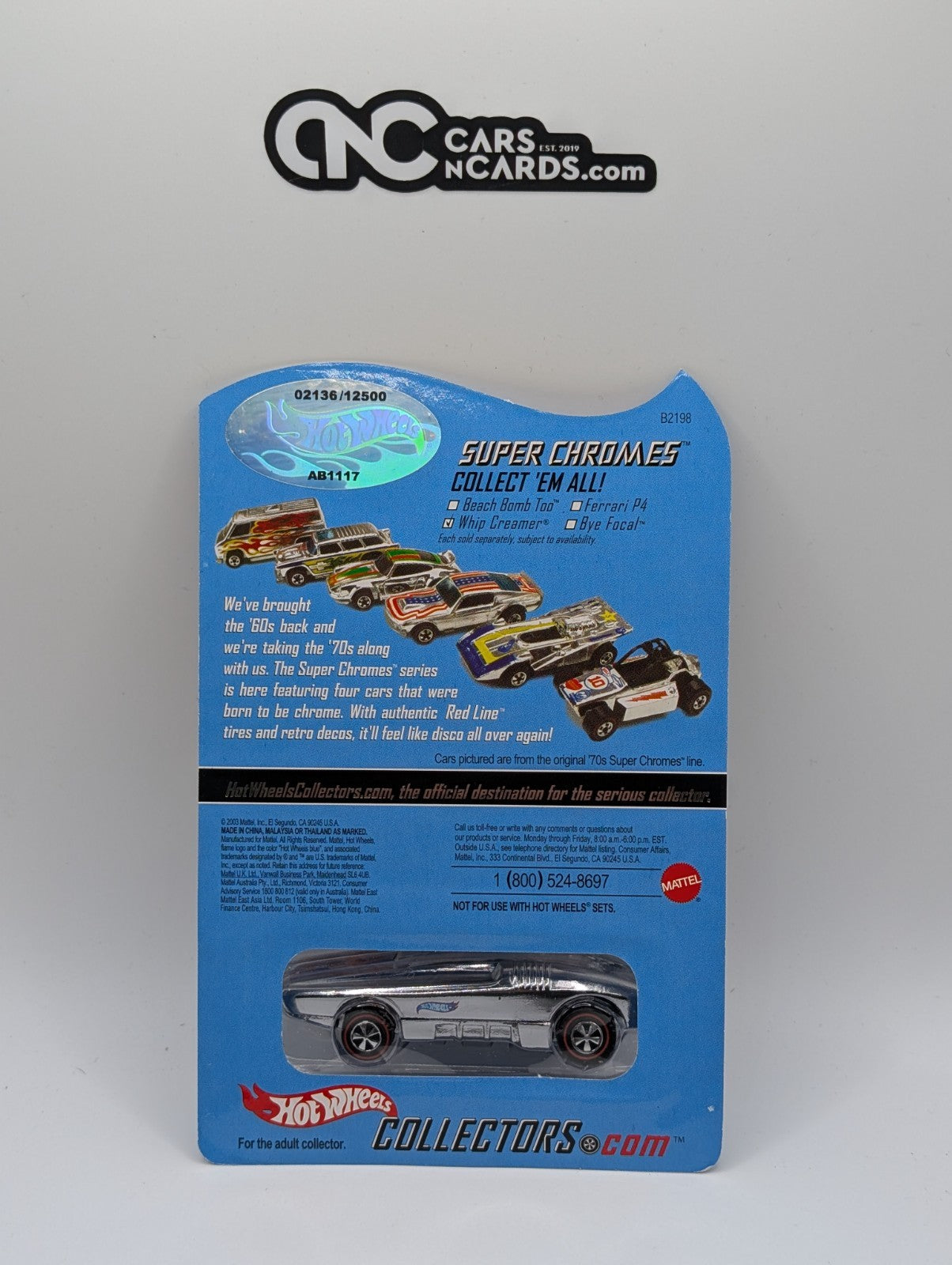 2003 Hot Wheels RLC Super Chromes Whip Creamer /12,500 Online Exclusive