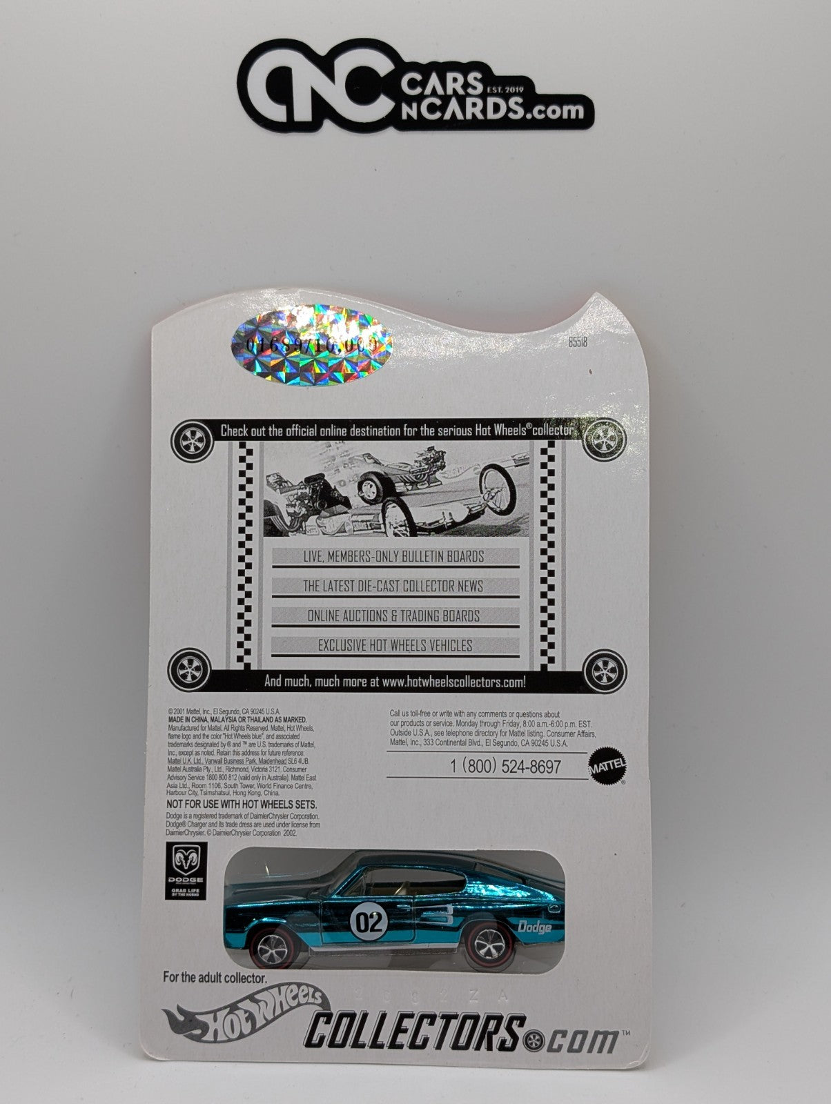 2002 Hot Wheels RLC Online Exclusive Series One '67 Dodge Charger  /10,000