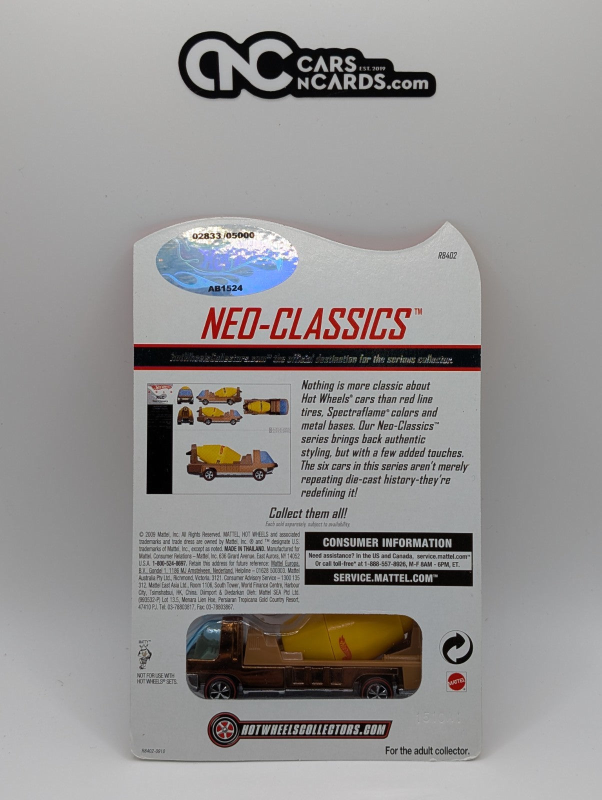 2010 Hot Wheels RLC Neo Classics Series 9 Cement Truck /5,000 Online Exclusive