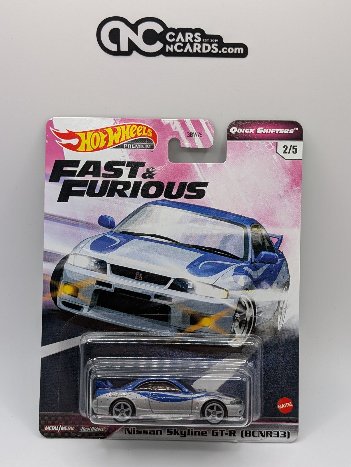 2020 Hot Wheels Fast & Furious 2/5 Nissan Skyline GT-R BCNR33 w/ Protector