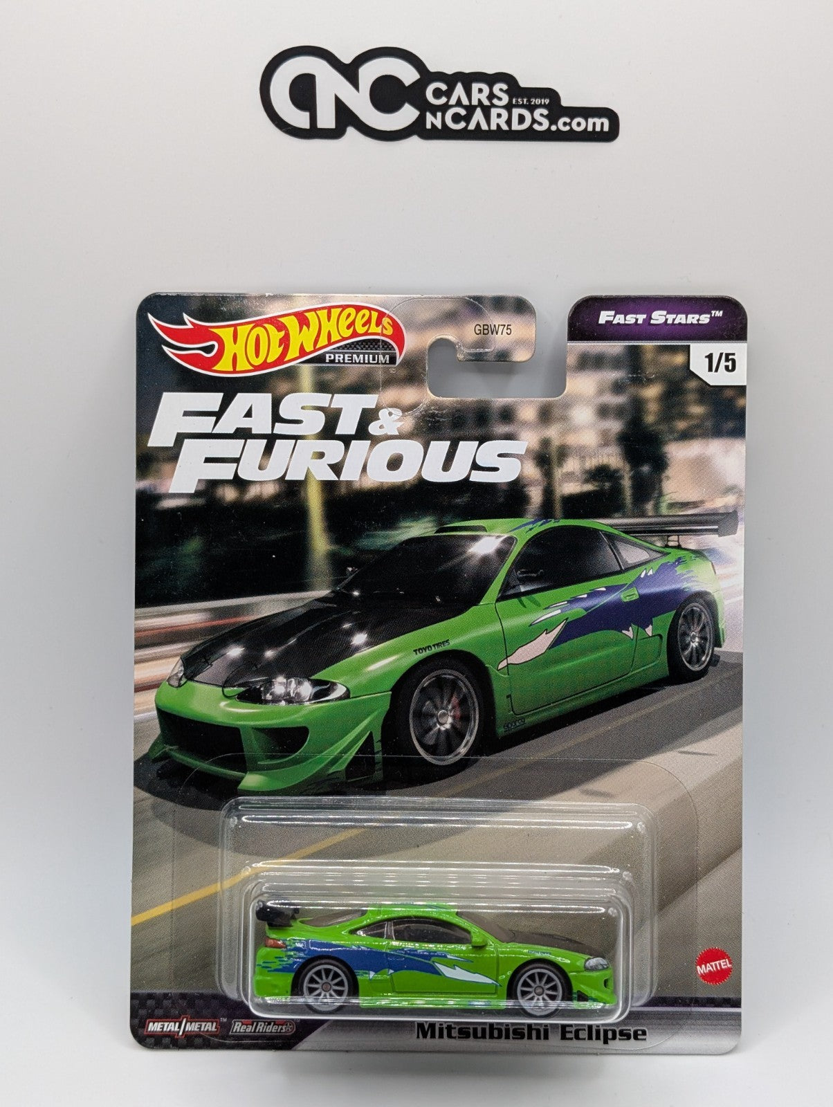 2021 Hot Wheels Fast & Furious 1/5 Mitsubishi Eclipse w/ Protector