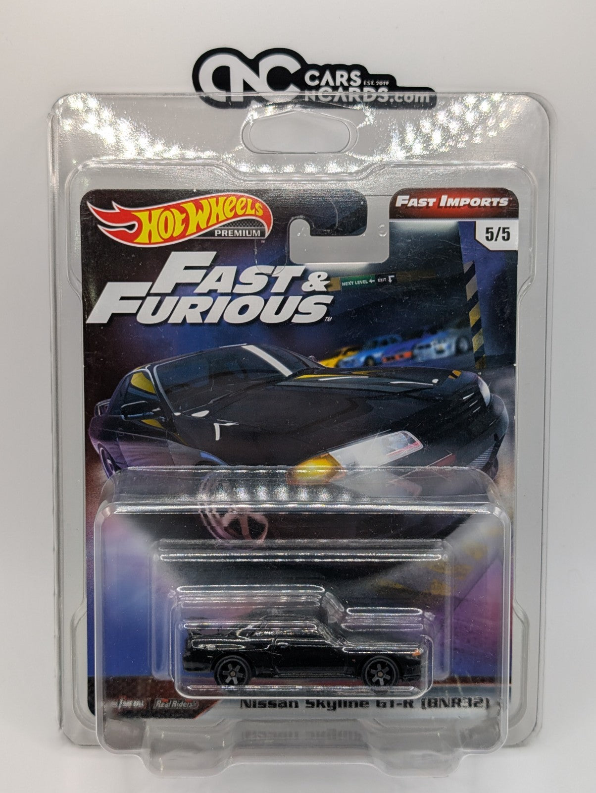 2019 Hot Wheels Fast & Furious 5/5 Nissan Skyline GT-R BNR32 w/ Protector