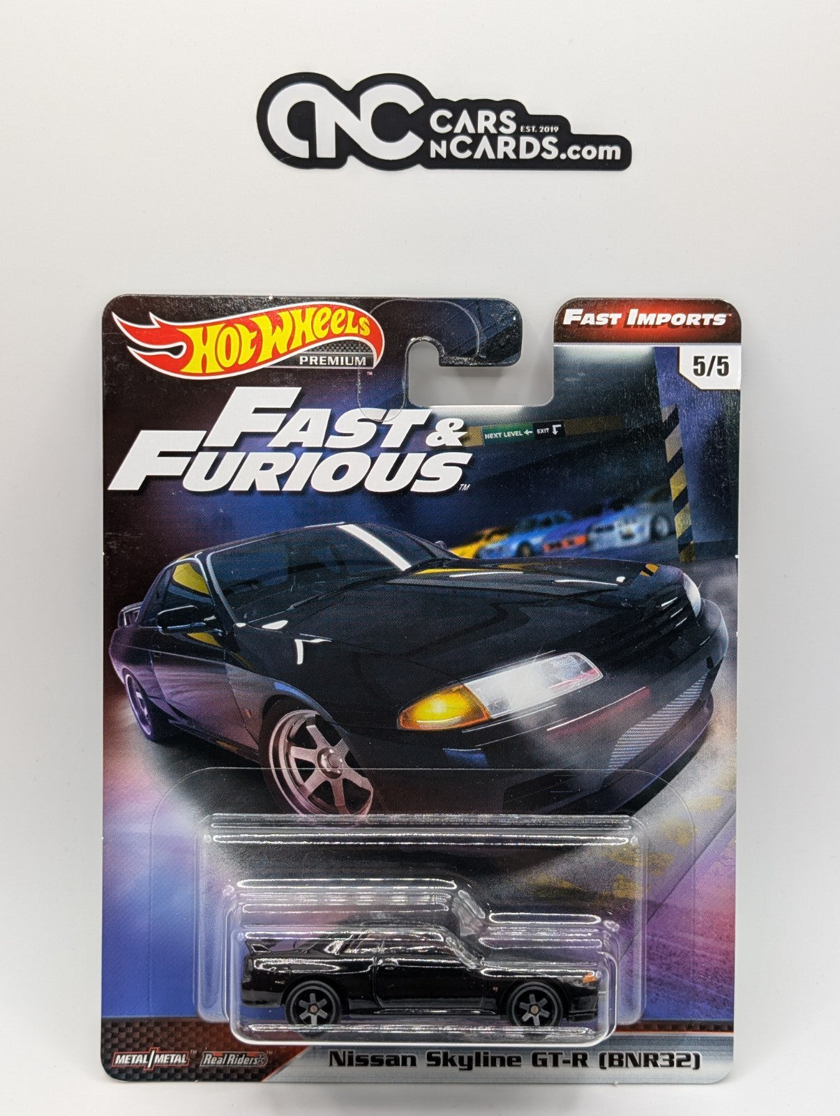 2019 Hot Wheels Fast & Furious 5/5 Nissan Skyline GT-R BNR32 w/ Protector