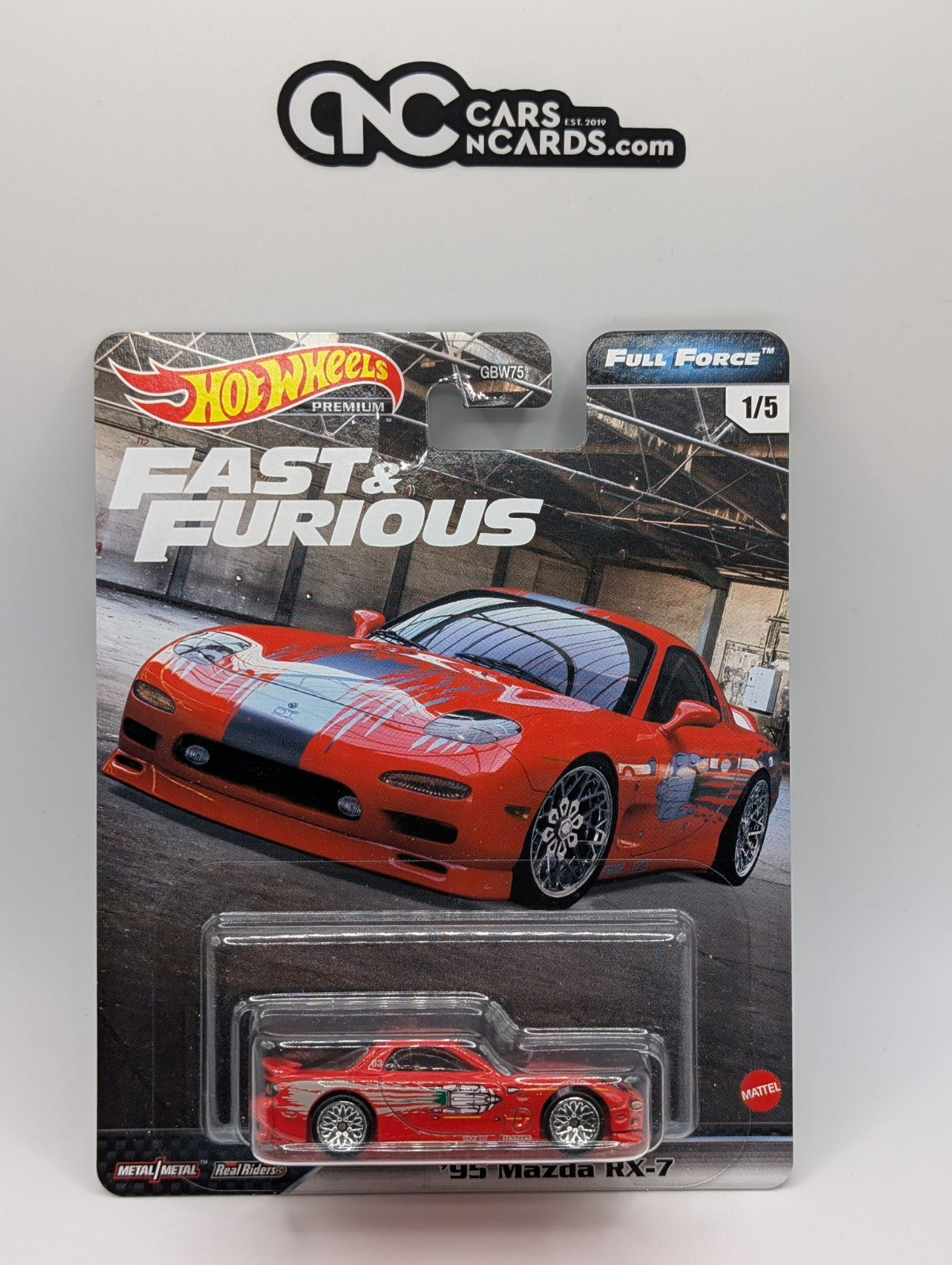 2020 Hot Wheels Fast & Furious Full Force 1/5 '95 Mazda RX-7 w/ Protector