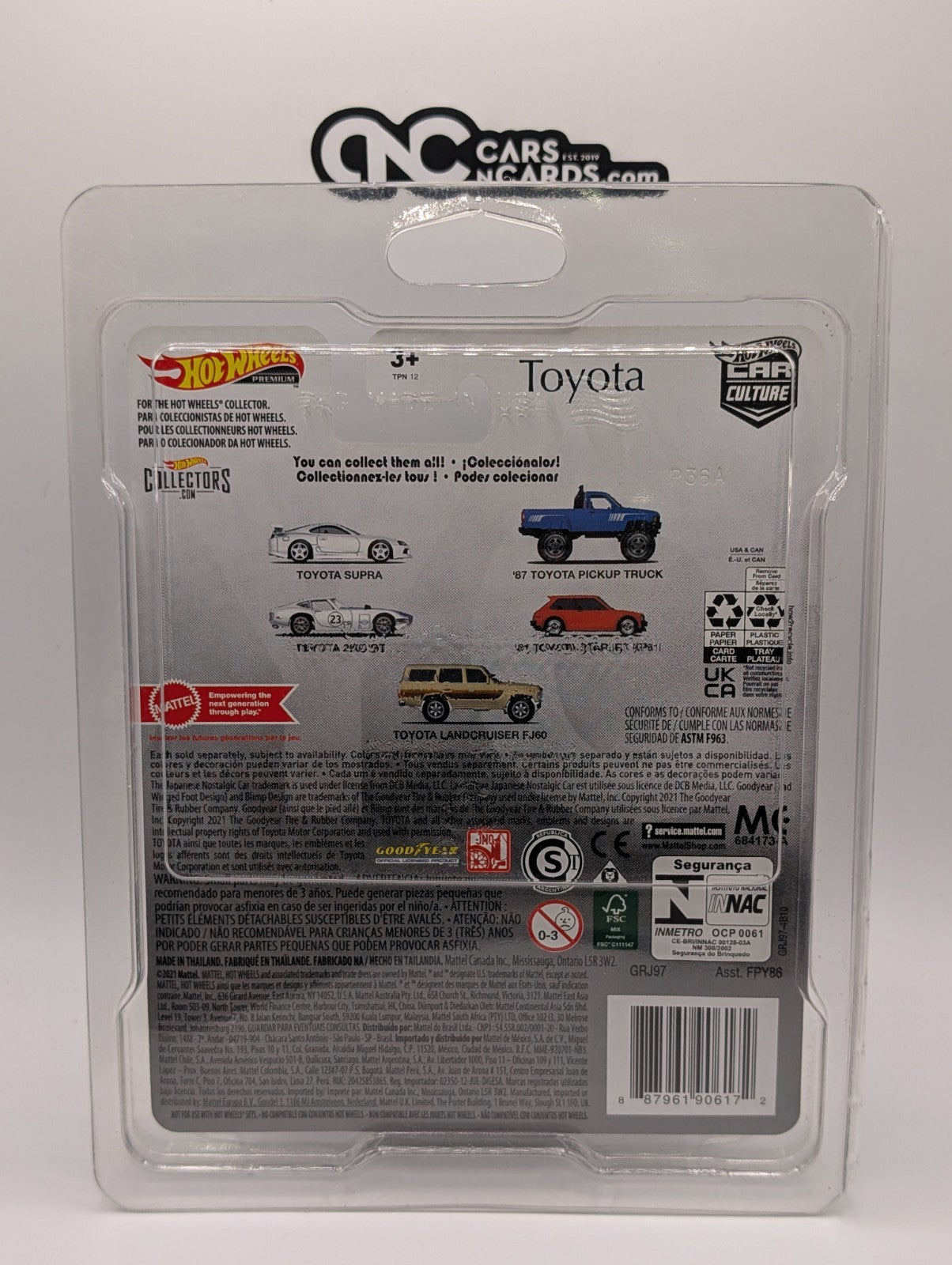 2021 Hot Wheels Premium Car Culture Toyota 2/5 '87 Toyota Pickup Truck