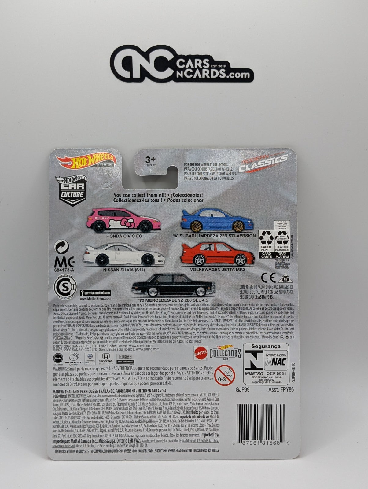 2020 Hot Wheels Premium Modern Classics 3/5 Nissan Silvia S14 (Bent Corner)