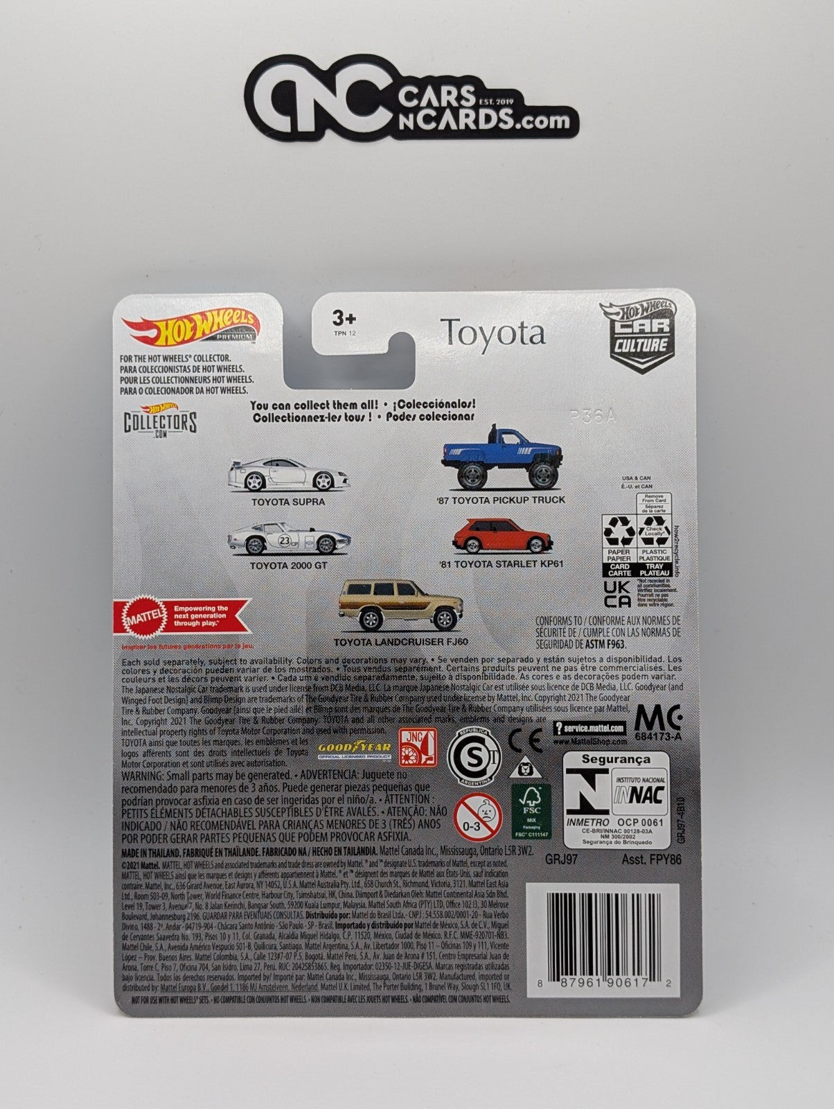 2021 Hot Wheels Premium Car Culture Toyota 2/5 '87 Toyota Pickup Truck