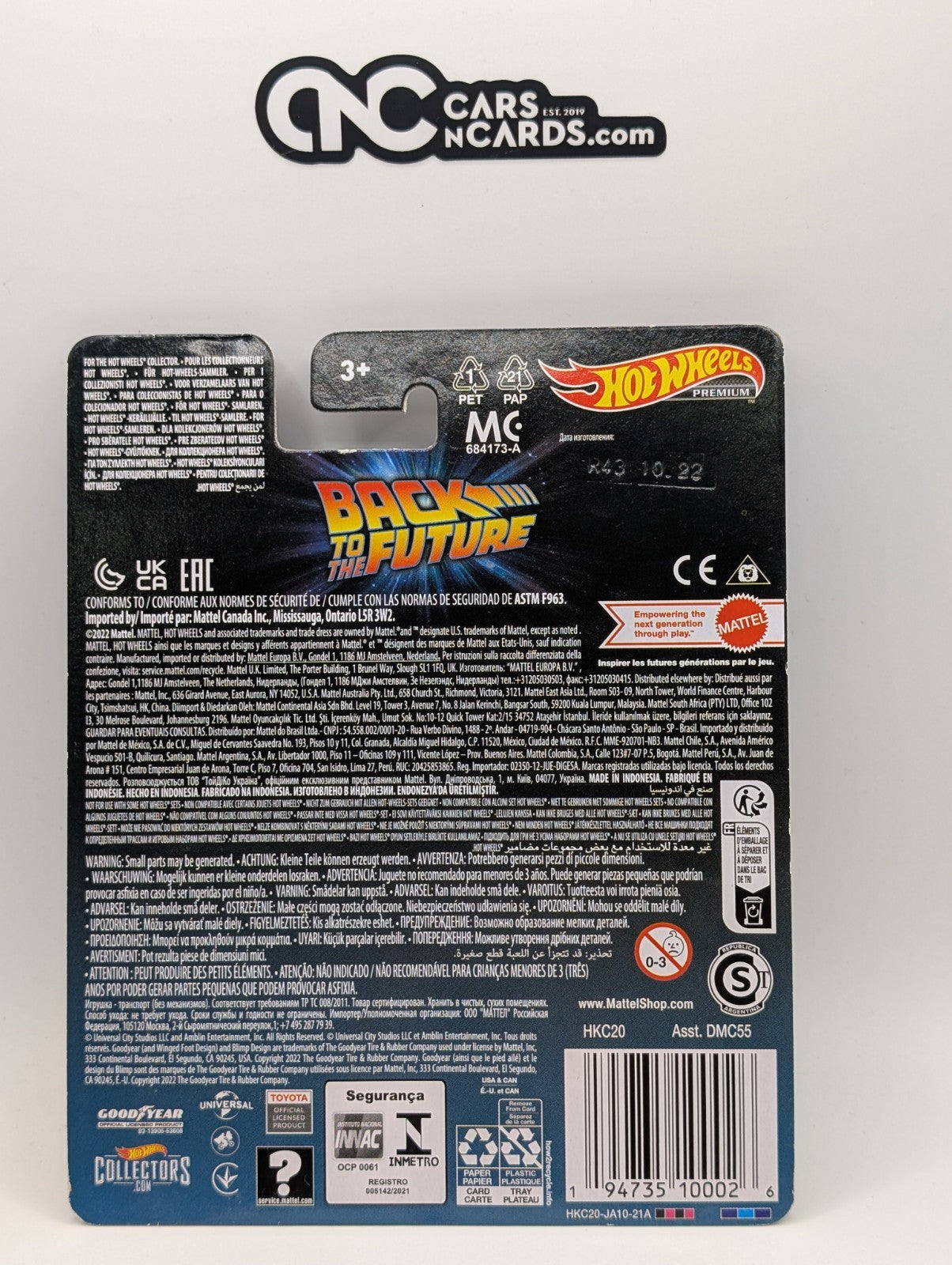 2023 Hot Wheels Premium Back To The Future 1987 Toyota Pickup Truck (Rough Edge)