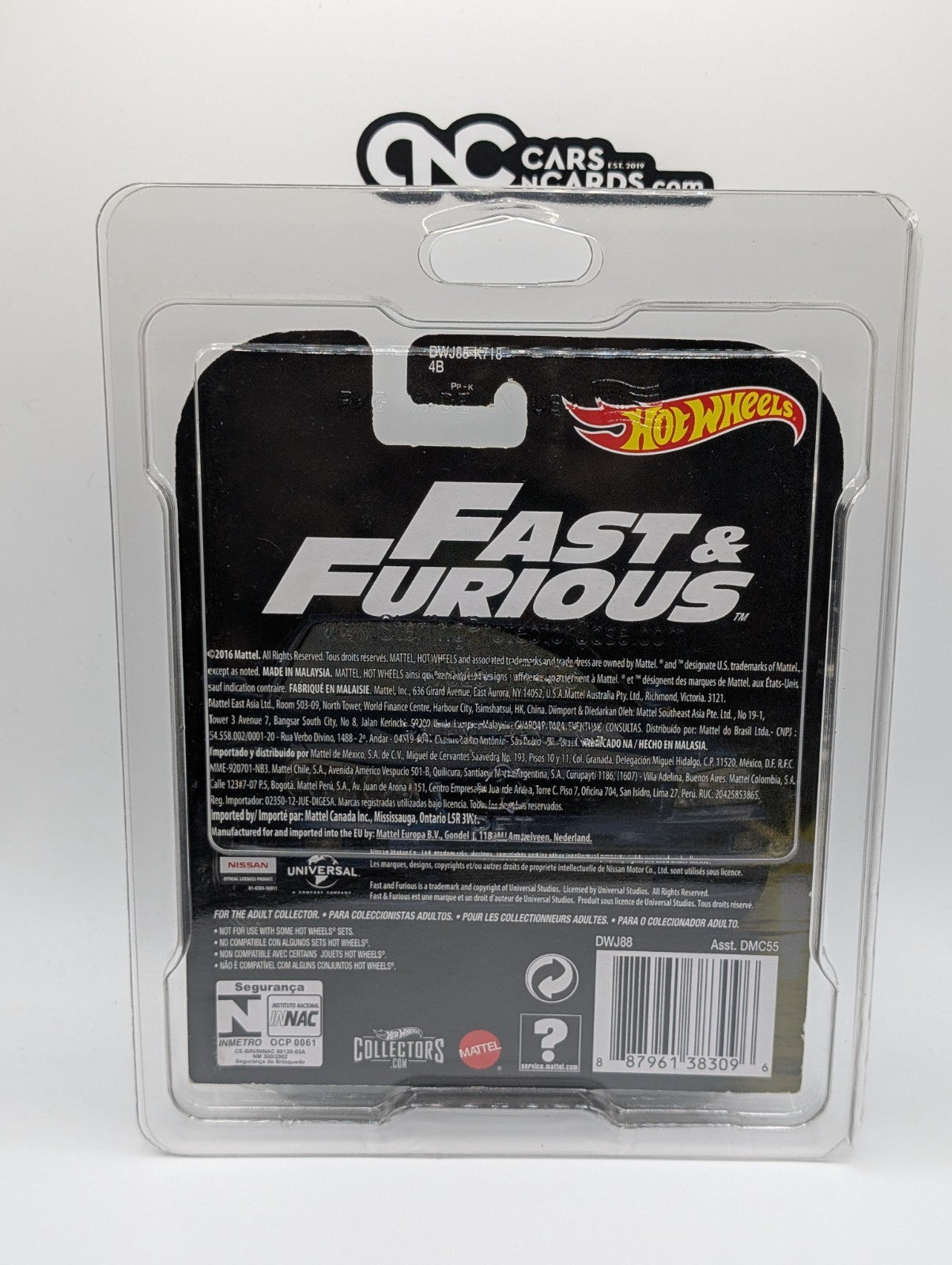 2017 Hot Wheels Retro Entertainment Nissan Skyline GT-R (R34) (Card Damage)