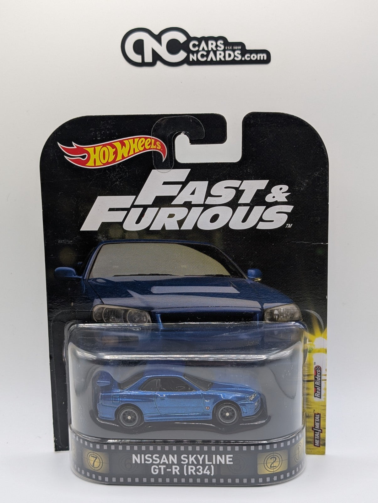 2017 Hot Wheels Retro Entertainment Nissan Skyline GT-R (R34) (Card Damage)