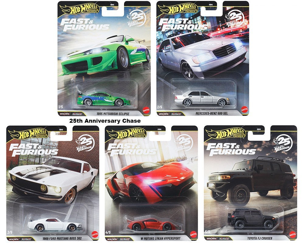 2026 Hot Wheels Premium Fast & Furious 25TH Anniversary Sealed Case (Damaged)