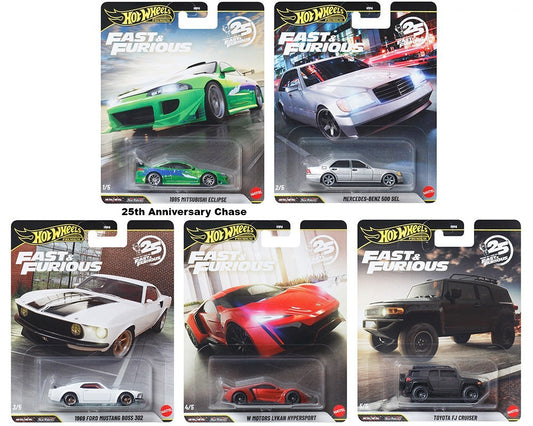 2026 Hot Wheels Premium Fast & Furious 25TH Anniversary Factory Sealed Case