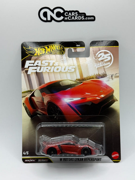 2026 Hot Wheels Premium Fast & Furious 4/5 W Motors Lykan Hypersport
