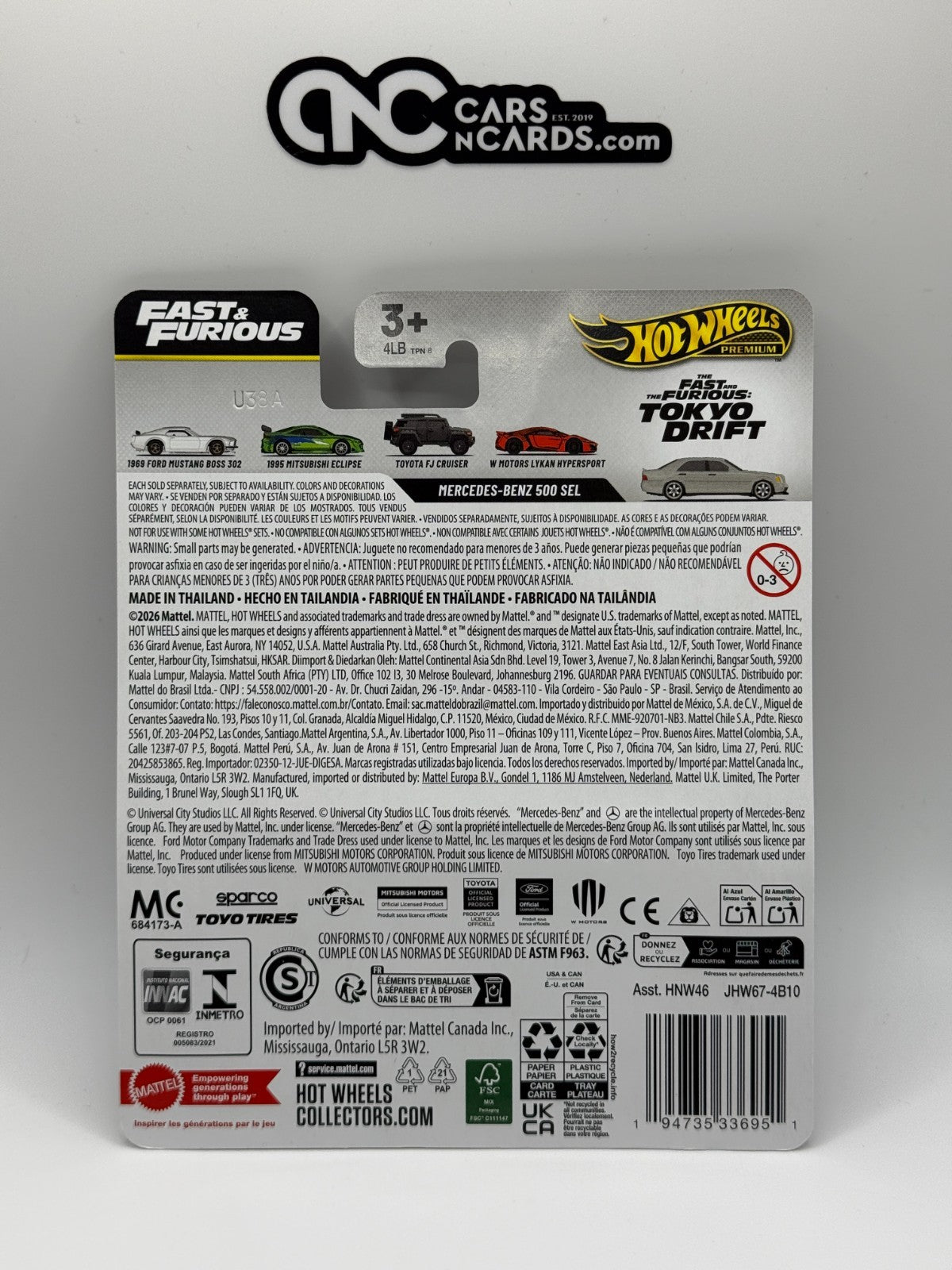 2026 Hot Wheels Premium Fast & Furious 2/5 Mercedes-Benz 500 SEL
