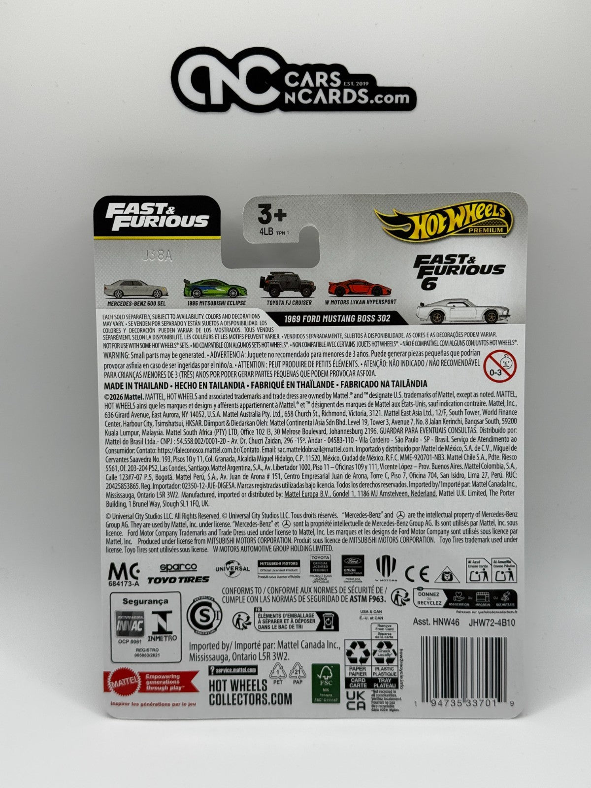 2026 Hot Wheels Premium Fast & Furious 3/5 1969 Ford Mustang Boss 302