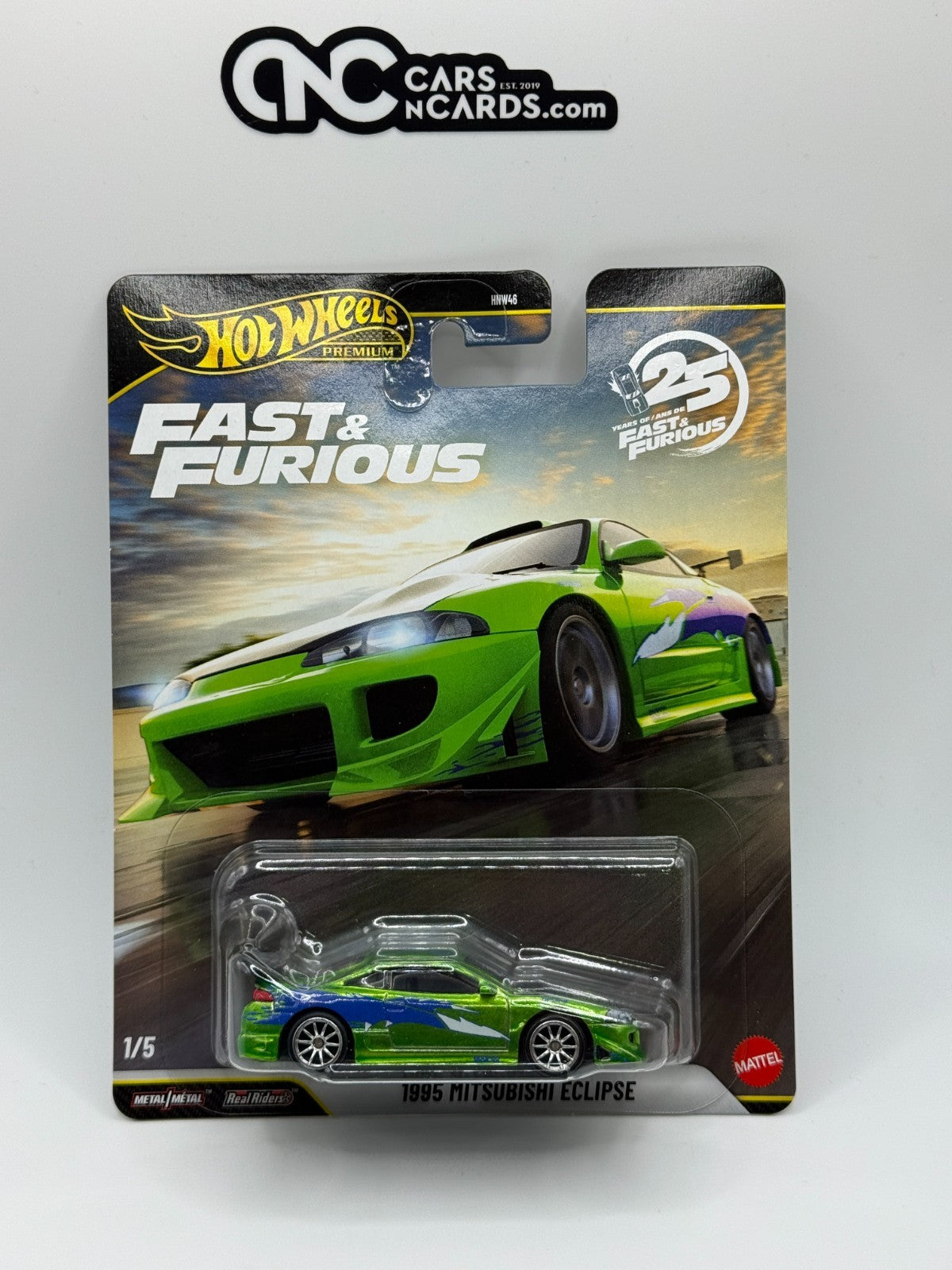 2026 Hot Wheels Premium Fast & Furious 1/5 Mitsubishi Eclipse Chase W/Protector
