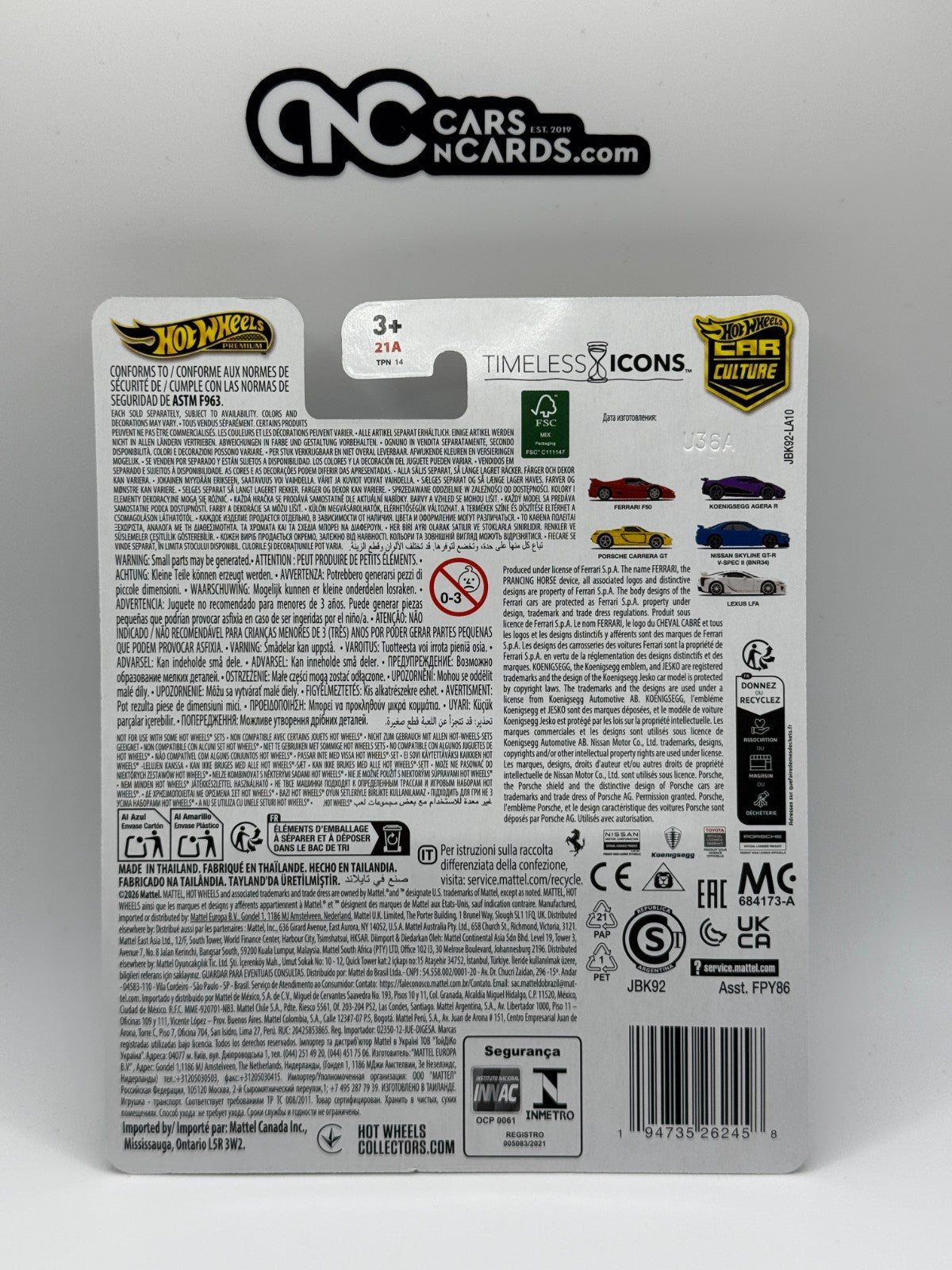 2025 Hot Wheels Premium Car Culture Timeless Icons Nissan Skyline GT-R BNR34