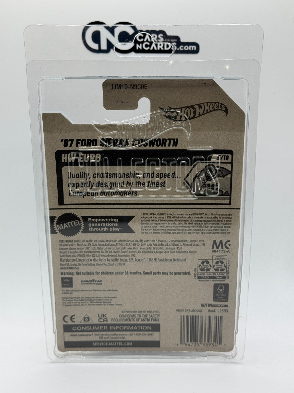 2026 Hot Wheels HW Euro '87 Ford Sierra Cosworth Super Treasure With Protector