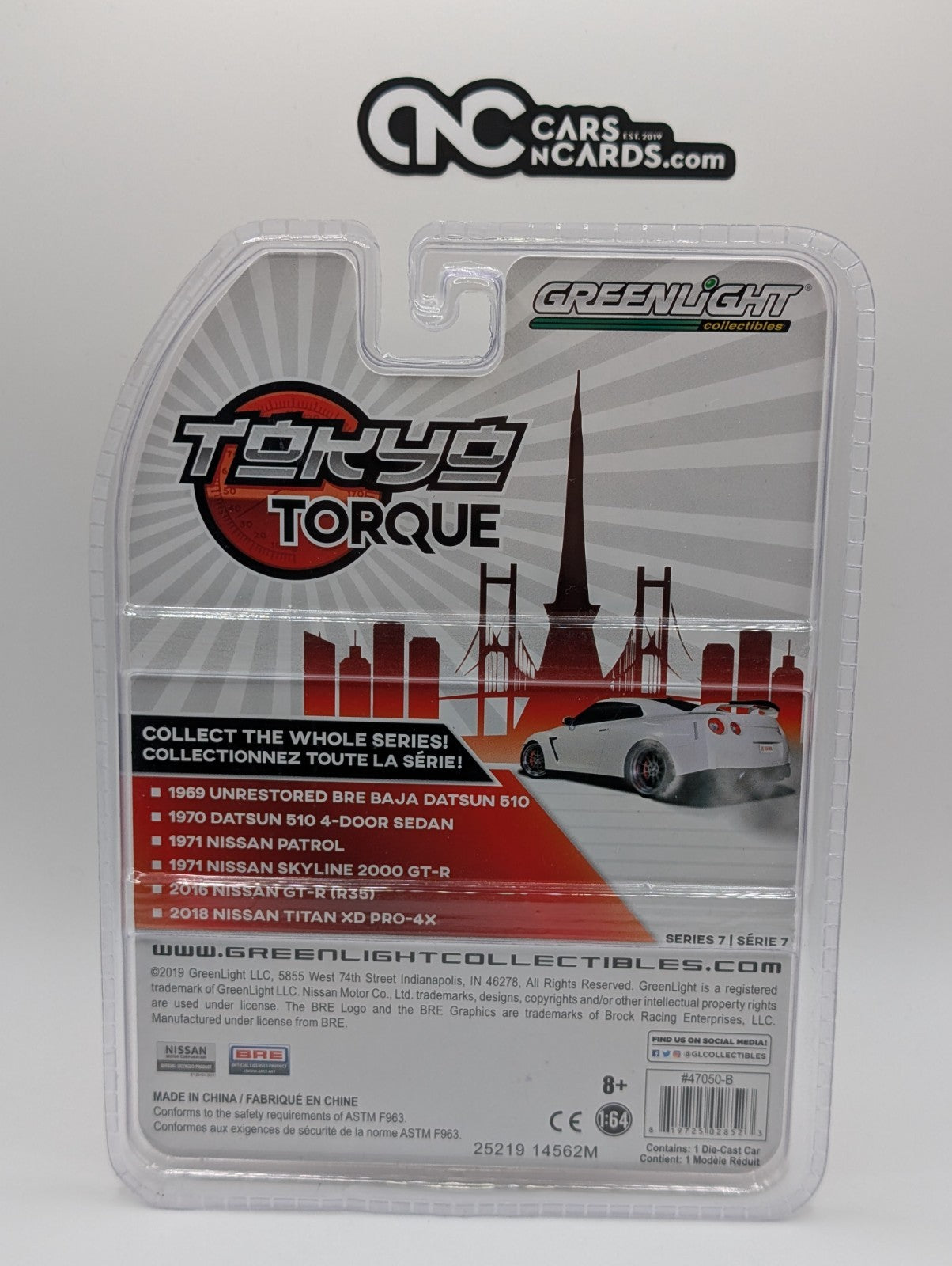 Greenlight Tokyo Torque 1970 Datsun 510 4-Door Sedan Taxi