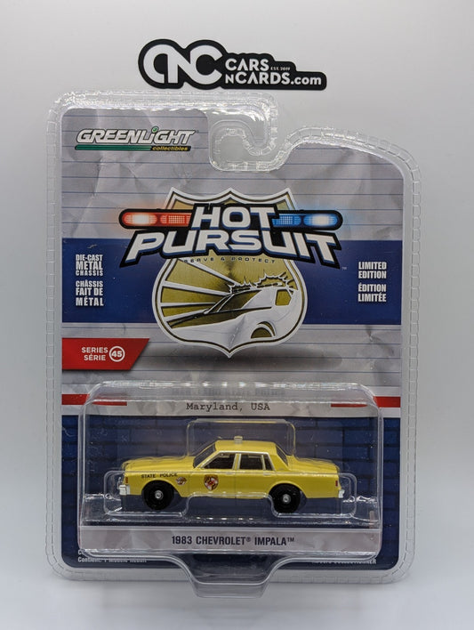 Greenlight Hot Pursuit 1983 Chevrolet Impala Maryland State Police
