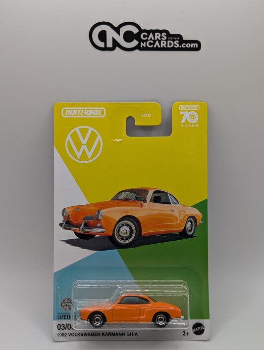 Matchbox VW 3/6 1962 Volkswagen Karmann Ghia Orange