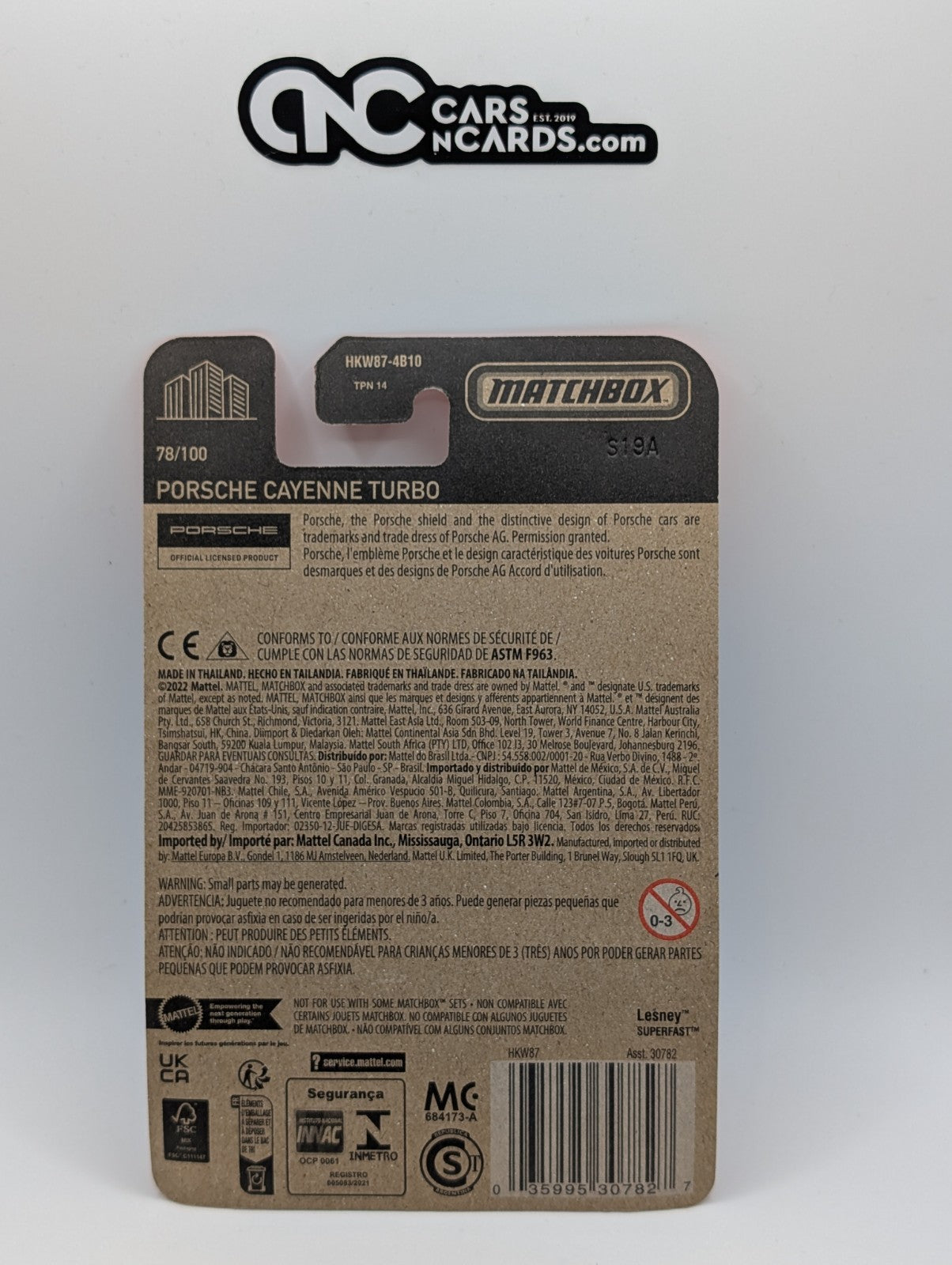 Matchbox Porsche Cayenne Turbo Blue 78/100