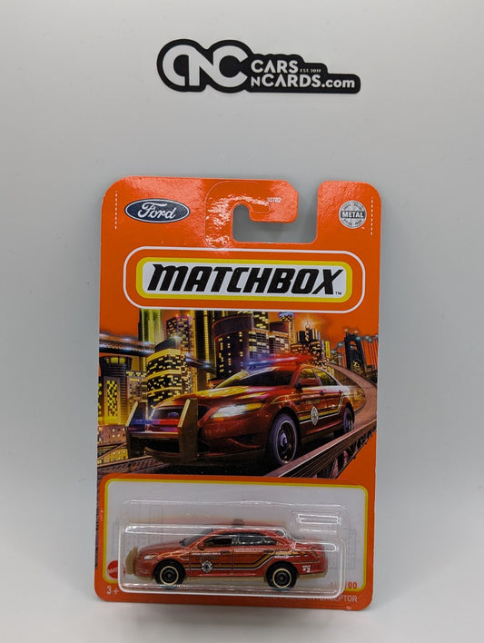 Matchbox Ford Police Interceptor Fire Chief 81/100