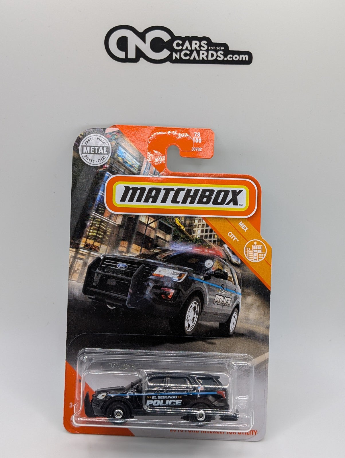Matchbox 2016 Ford Interceptor Utility El Segundo Police 78/100