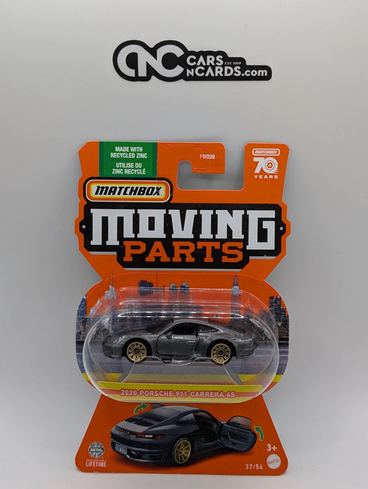 2023 Matchbox Moving Parts 2020 Porsche 911 Carrera 4S (Card Crease)