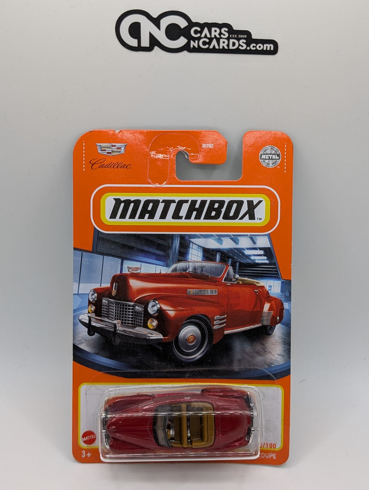 Matchbox 1941 Cadillac Series 62 Convertible Coupe ERROR (Rough Edges)