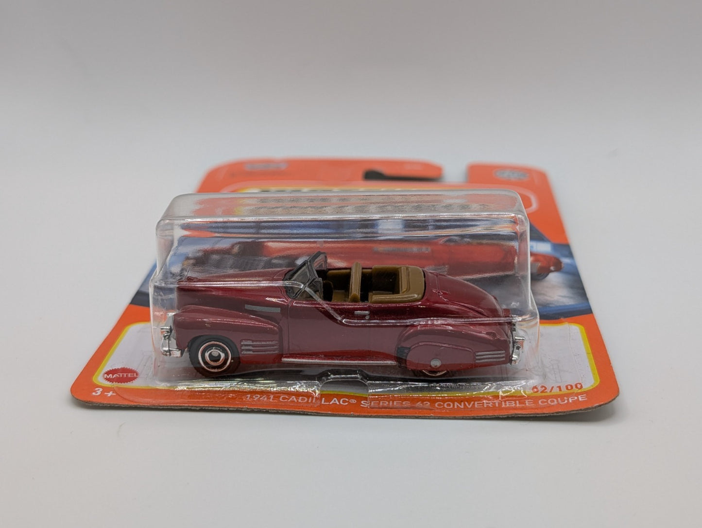 Matchbox 1941 Cadillac Series 62 Convertible Coupe ERROR (Rough Edges)